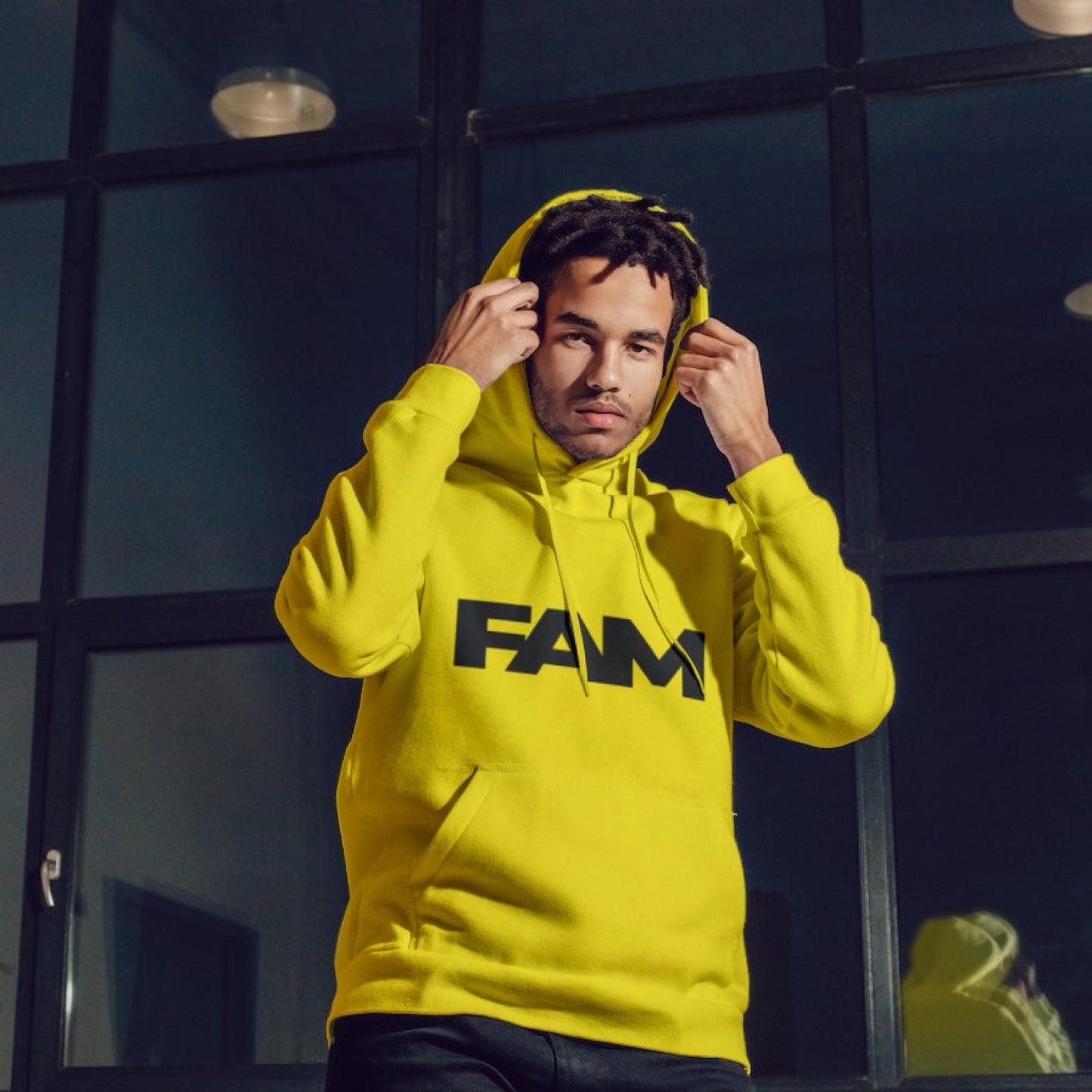Fam Oversized Hoodie (Yellow)
